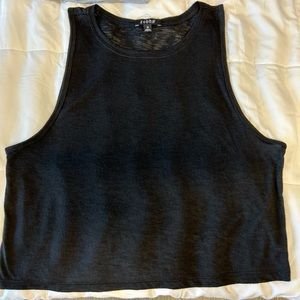 Medium Black Zobha Essential Crop Tank